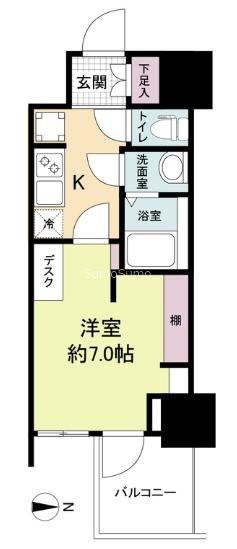 WORVE大阪本町の間取り