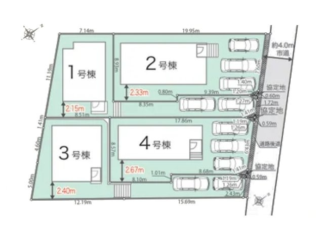 福岡市南区屋形原2丁目第1-4棟（3号棟）の間取り