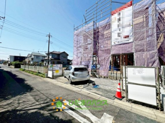 鷲宮駅Ⅲ　新築一戸建て　01　リーブルファインの前面道路含む現地写真|2026/2/19　撮影