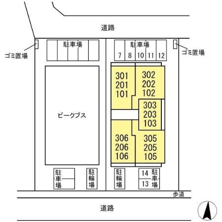 d-kuutio(ディークッティオ) の区画図