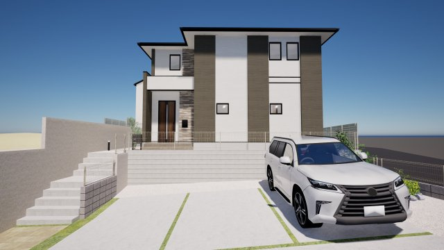 糟屋郡新宮町大字湊4期の外観パース