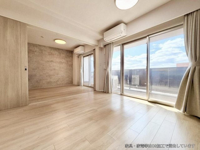 アルファステイツ松阪駅前の居間・リビング|リビングダイニング
※一部既存家具はAIで削除しております。