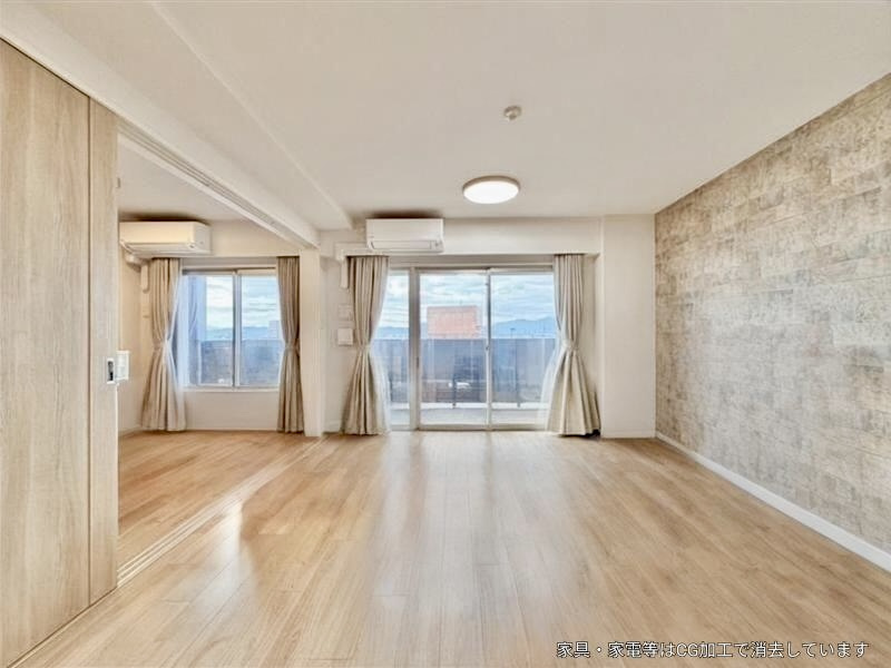 アルファステイツ松阪駅前の居間・リビング|リビングダイニング
※一部既存家具はAIで削除しております。