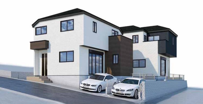 明石市朝霧山手町の外観パース