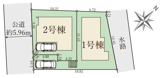 明石市朝霧山手町の区画図