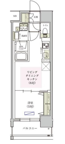 アーバネックス東梅田の間取り