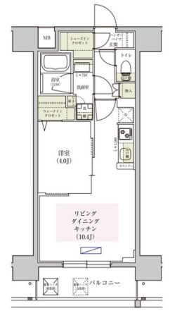 アーバネックス東梅田の間取り