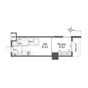 TLRレジデンス本町WESTの間取り