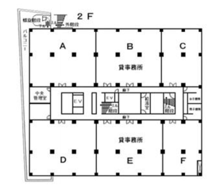 豊島区西池袋５丁目の事務所の間取り|「E」