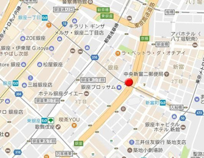 【地図】 | Central Ginza(セントラル銀座)
