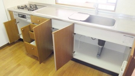 アソシエール西船橋のキッチン|キッチン下部収納