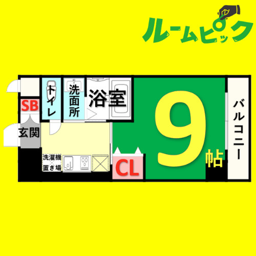 ロータス本陣通　名古屋市賃貸 仲介手数料無料の間取り
