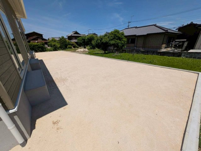 柳川市間の新築一戸建の庭