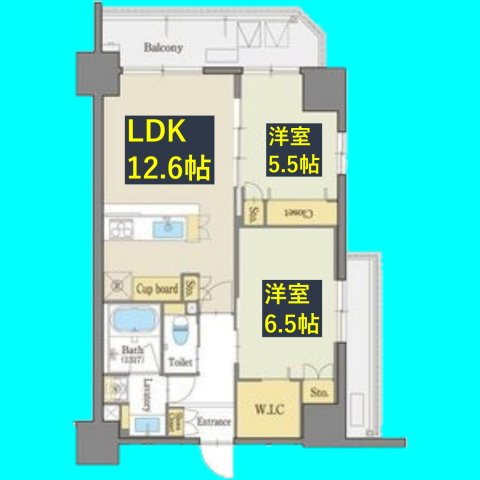 グランドゥール瑞穂通の間取り