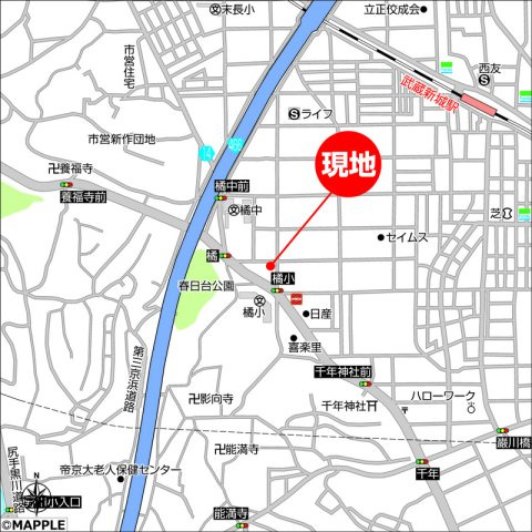 ＳＯＬＡＮＡⅡの地図