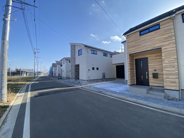 所沢市上安松9期の前面道路含む現地写真