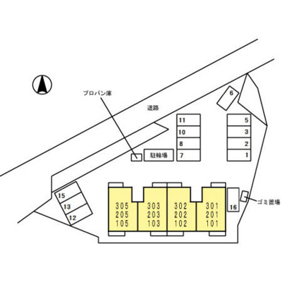 【区画図】 | ボナールK(ボナールケー)