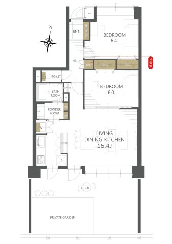 【間取り】サーパス文京第２ 