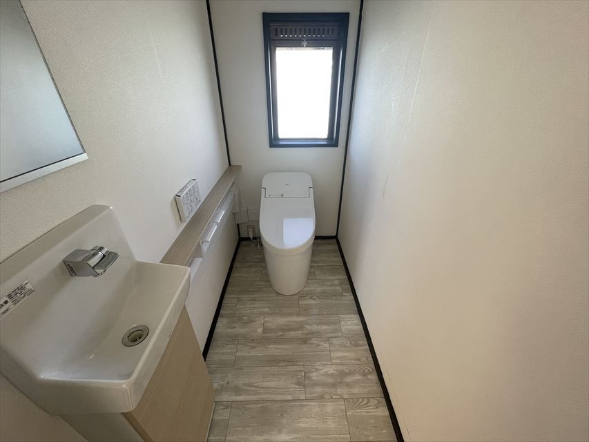 椿山貸家のトイレ|コンパクトで使いやすいトイレです