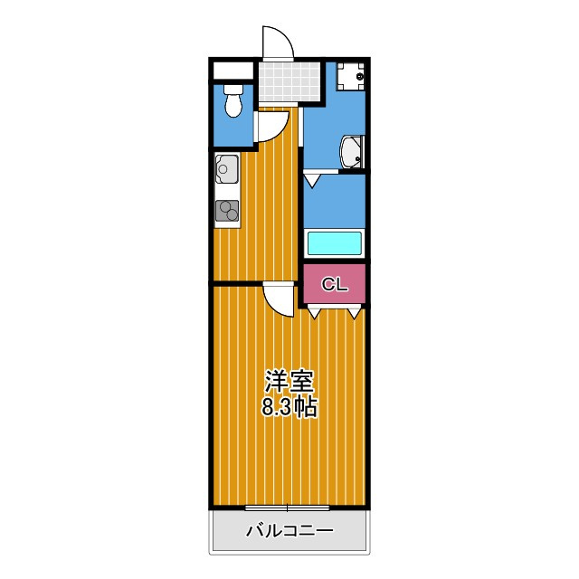 ラ・メール本町A棟の間取り