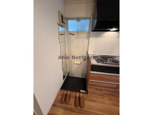 リバーサイド天川の玄関|玄関鏡有