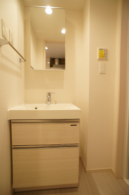 リブリ・サンマリー蕨の洗面所|忙しい朝には欠かせない洗面所です