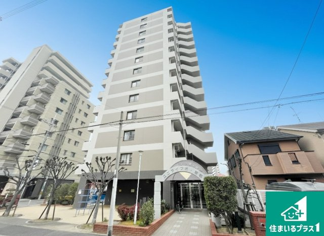 ユニライフ堺・宿院の外観|通勤・通学・お買い物が便利な総戸数５０戸、SRC造14階建ての駅近マンションです！【現地写真】