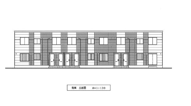 越谷市大房アパート新築工事(仮)の外観|完成予想図