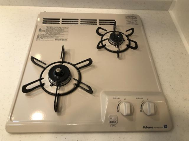 フレグランスリアンのキッチン|2口ガスコンロ