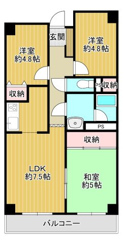 -三丁目不動産-　ダイアパレスビッグウィング深谷の間取り