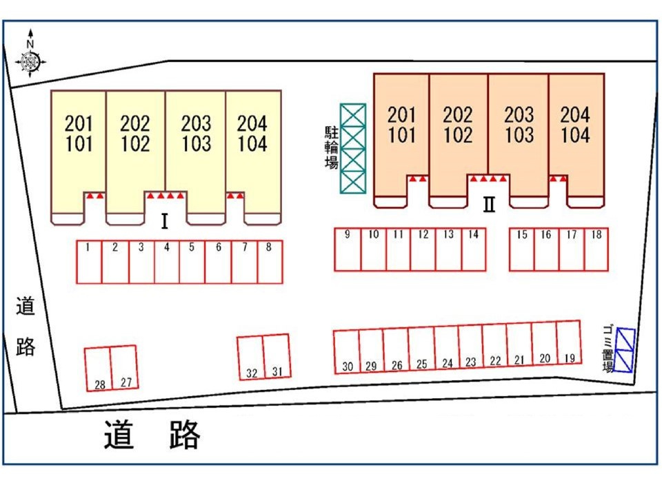 ブリランテ　Ⅱの駐車場|駐車場