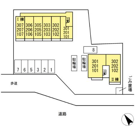 【区画図】 | レジデンス甲州街道Ⅰ