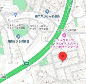 東芹が谷メゾンの地図