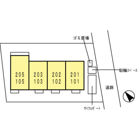 アルシオネ　Ｔの区画図