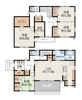 【間取り】 | 真岡市高勢町4LDK中古住宅