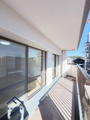 スカイハイツ五条のバルコニー