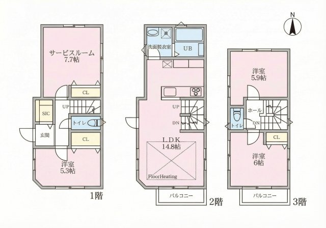 【間取り】 | 相鉄本線「西横浜」新築戸建