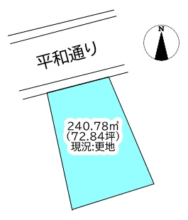 一宮町2丁目　売土地の土地図