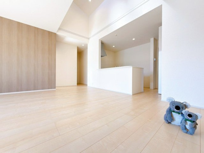 【居間・リビング】 | 前橋小坂子町　平屋　新築住宅 | くつろぎと会話が生まれる、心地よい時間をお過ごしください。