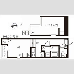ソレアード　名古屋市賃貸　仲介手数料無料の間取り
