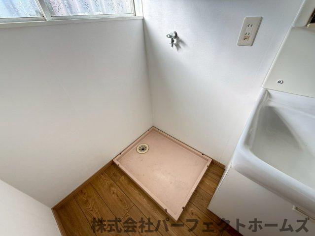 招提中町1丁目戸建の設備|洗濯機置場です
