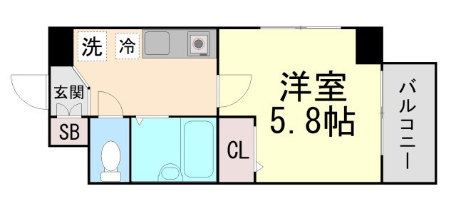ブロスコート六甲Ⅱの間取り