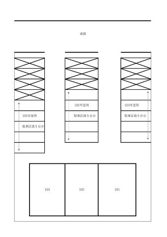 天久保2丁目事務所Bの区画図