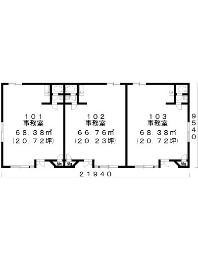 天久保2丁目事務所Bの間取り