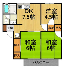 ブランシャンブルの間取り