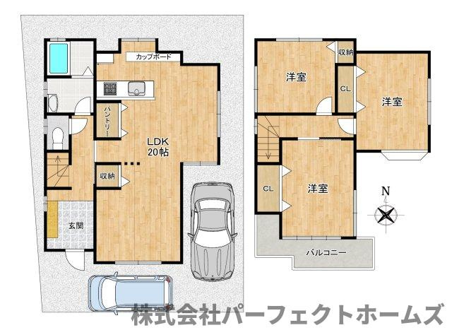 長尾元町7丁目戸建の間取り