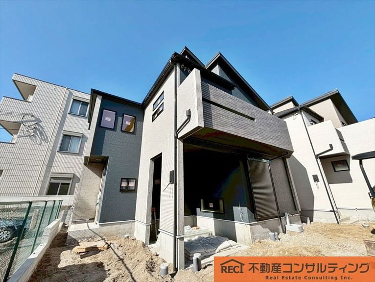 西宮市浜甲子園2丁目　新築戸建　1号棟の外観|洗練されたデザイン