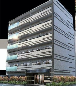 【外観パース】 | 鉄筋コンクリート造のがっちりとした建物。