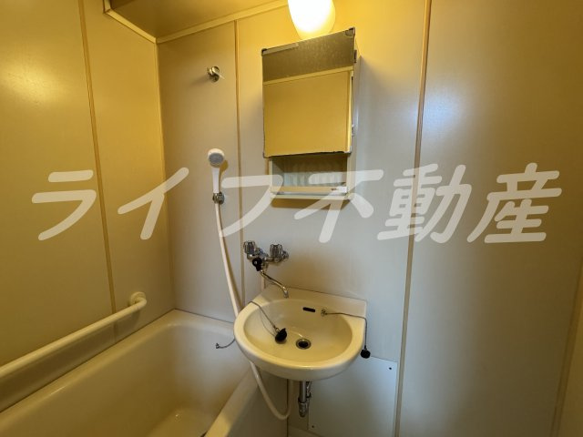 メゾン大和枚岡の洗面所|明るい洗面所です