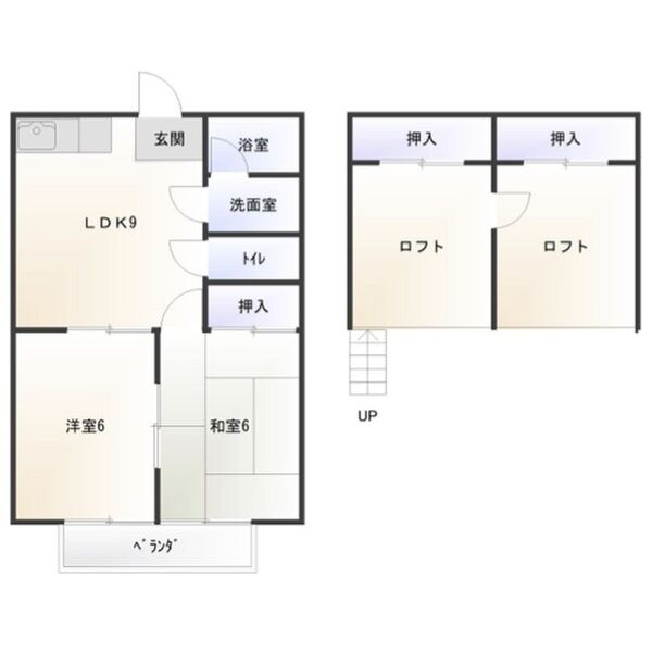 コーポラスノベルティＤ棟の間取り